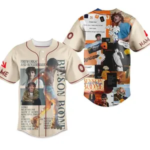 Custom BensonnBoone American Heart Tour Baseball Jersey For Fan 2025 Music Tour Baseball Jeresy