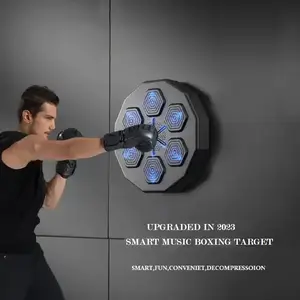 Music Boxing Machine For Adult only Wall-Mounted Led Light Boxing Equipment for fitness at home With Bluetooth connection