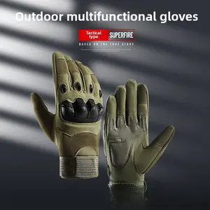 Tactical gloves men soft shell protective long finger sports training touch screen fighting non-slip outdoor military fan riding gloves men for Hand Cover Hand Protector