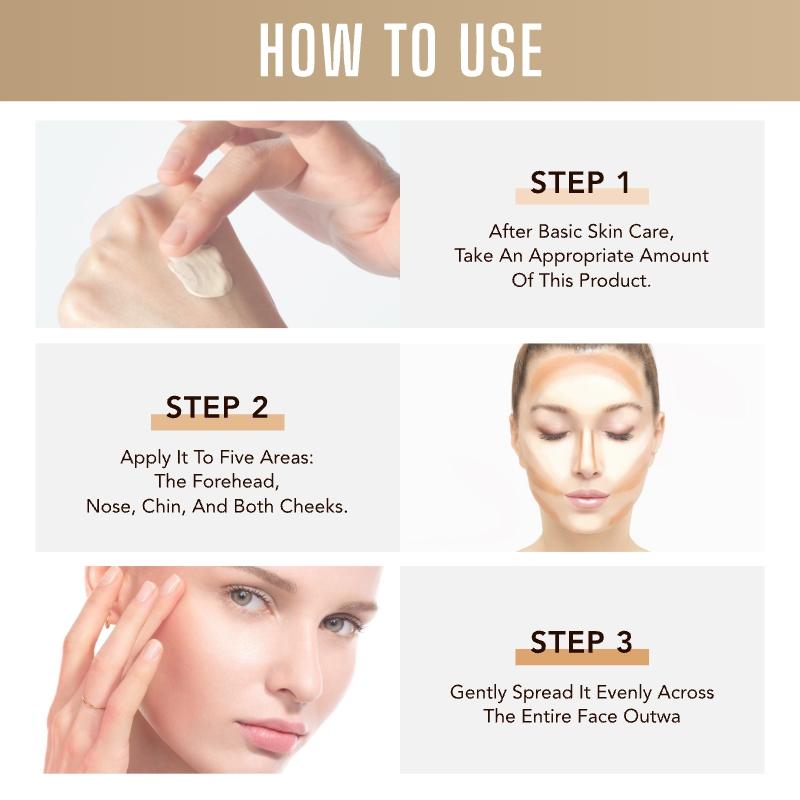 4 Shades High Coverage Foundation Concealer, Lightweight Flawless Finish Concealer Pen for Acne Scars & Dark Circles, Long-Lasting Makeup Base Cosmetic