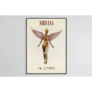 Nirvana Poster, Nirvana In Utero Poster, In Utero Album Cover Poster, Music Poster, Home Decoration, Wall Decoration