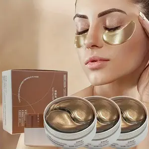 3 Boxes Caffeine Peptide Firming Eye Masks with Hyaluronic Acid & Niacinamide - Lift, Tighten, Brighten & Moisturize for All Light Beige Types, Alcohol-Free, Unisex Eye Care for Dark Circles, Puffiness & Fine Lines, Eye Treatment Mask