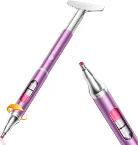 Diamond Art Painting Pen with Refillable Wax & Metal Correction Plate - Self-Stick Drill Pen for DIY Crafts & Art Projects diy paint