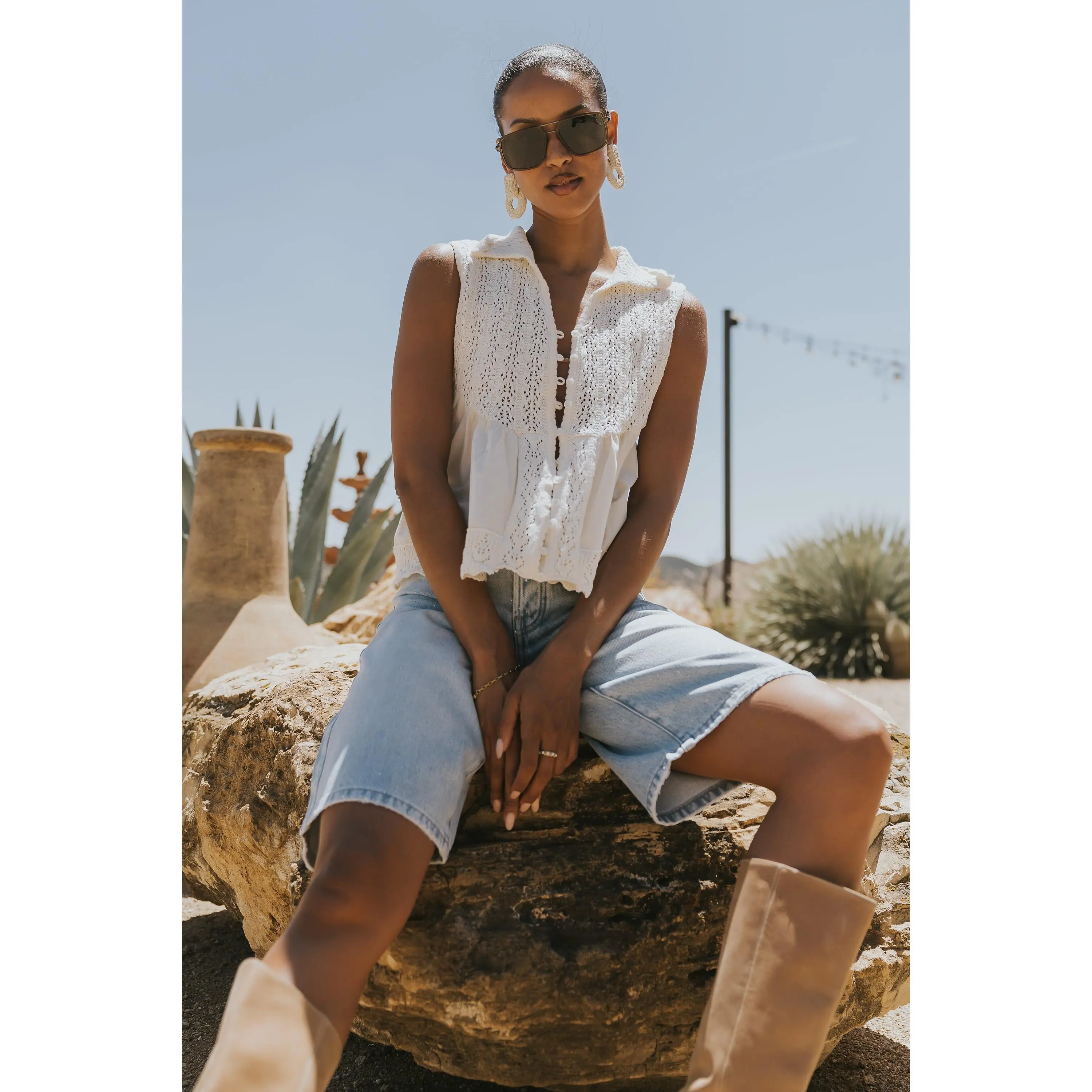 Lisa Collared Top