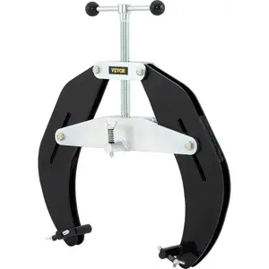 VEVOR Pipe Clamp, 5 to 12 in, High Strength Ultra Clamp with Quick Acting Screws, Steel Pipe Alignment Tool with Lightweight Design, BlackVEVOR Super Brand Day