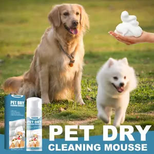 Hypoallergenic Waterless Dog Shampoo Foam | Instant Freshness No Rinse - Anti-Itch Formula for Sensitive Skin | Deodorizing Fur Care & Stress-Free Grooming