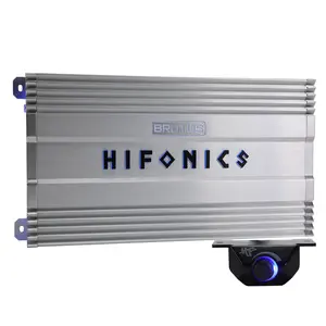 Hifonics BG-2500.1D Brutus Gamma Mono D 2500W Car Audio Subwoofer Amp, Bass Knob