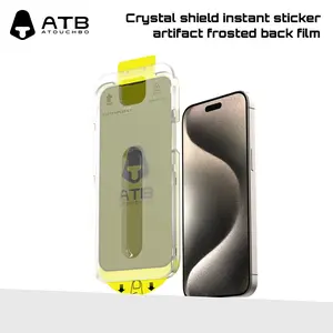 iPhone 15Pro Super Airbag Anti-Drop Tempered Film Set (with film applicator) Accessories AcrylicNew-MAGiC jOHN for iPhone15/14/13/12/11/ Screen Protector Protector Protection Magnetic Acrylic Casing