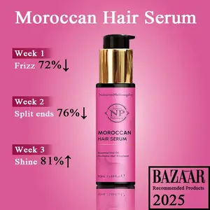NP Moroccan Argan Oil Hair Serum – Smooth, Repair & Add Shine | Treatment for Dry & Damaged Hair | Salon-Grade | 50ml