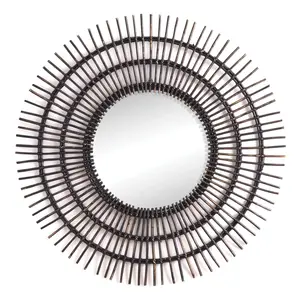 Rattan Sunburst Mirror