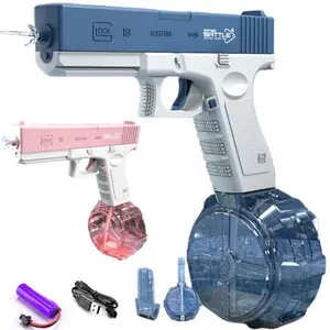 High Pressure Electric Water Guns play Automatic Squirt USB Battery Powered Summer Outdoor Beach Pool Toys for Kids Adults Gifts