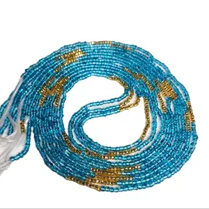 Harmony Tie On Waist Beads - High-Quality Glass Beads, Available in Various Sizes, 60-Inch Lengths for Stylish and Functional Use