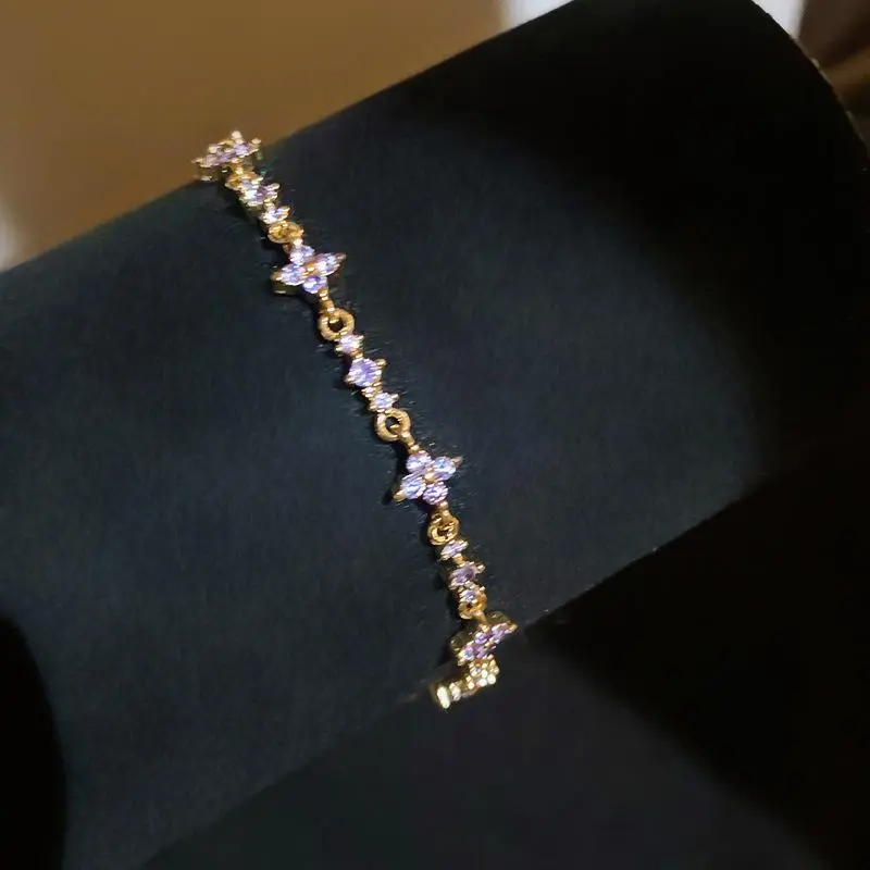 Ivory Élan Colorful Flower Gemstone Bracelet
