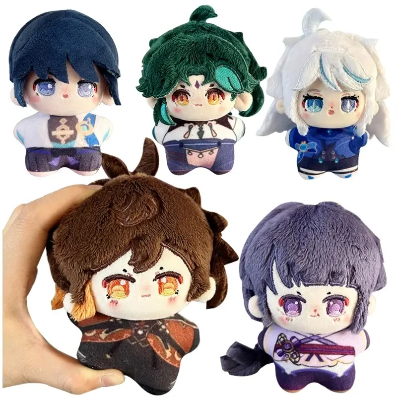 10cm Plush Figure — Furina (Fontaine), Zhongli, Xiao, Raiden Shogun — Cute Cartoon Plush Toy/Doll Gift