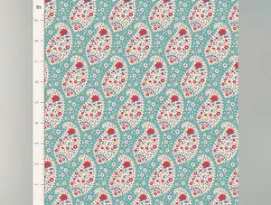 Jubilee | Teardrop Teal by Tone Finnanger for Tilda Fabrics | TIL100556