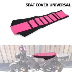 Dirt Bike Gripper Seat Cover, Motorcycle Seat Cover with Striped Design, Striking Striped Pattern, PVC Material, Universal Fit for Multiple Dirt Bike, Motorbike, Pit Bike Off Road, Motorcycle Accessories