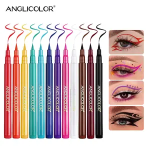 12 color set liquid eyeliner quick-drying waterproof long-lasting sweat-proof liquid eyeliner anti-smudge eyeliner set