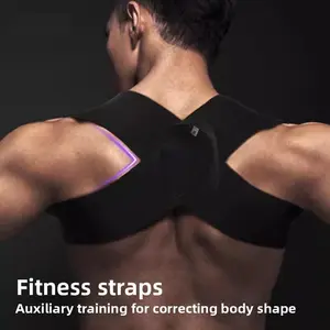 Adjustable Fitness Posture Corrector - Back Straightener & Shoulder Support Straps for Gym & Daily Use