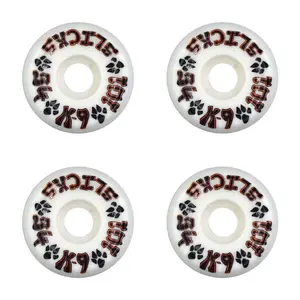 Dogtown Skateboard Wheels 54mm K-9 Slicks 101A White