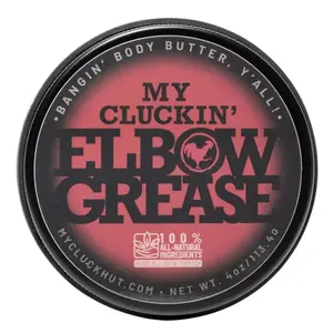 MY CLUCKIN' Elbow Grease Body Butter - Non-Greasy Handcrafted Body Butter - 40g - All-Natural Ingredients - MY CLUCK HUT.COM - Aloe