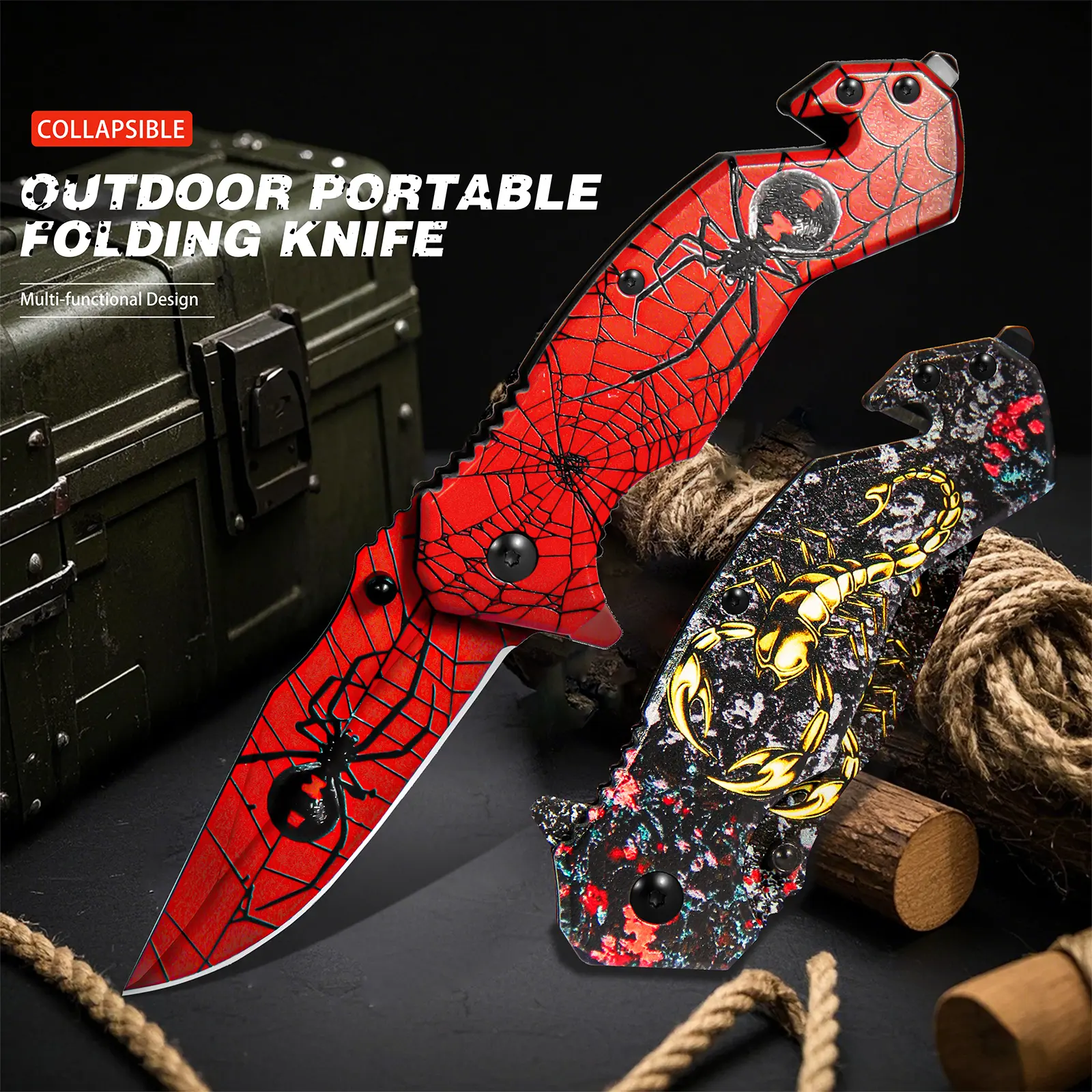 1pc 3D cool pattern kitchen knife. This is a multi-functional and sharp small knife, which is very suitable for cutting meat. A portable gift under 20 yuan, a gift for men, and a must-have gift for festivals.