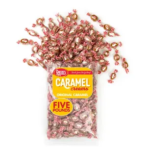 SALE - Goetze's Candy Vanilla Caramel Creams - 5 Pound Bag (80 Ounces) - Fresh from the Factory