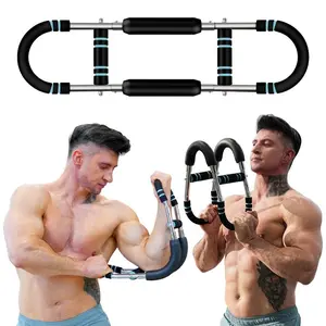 Adjustable Arm Trainer Multi-Muscle Home Gym For Chest Arms Core Workout Spring Exercise Strengthener Bar Fitness Equipment adjustable forearm strengthener