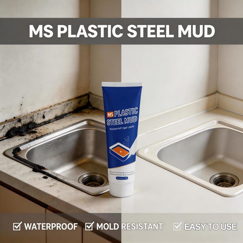 homedoctor 100% Silicone Waterproof Caulk, All‑Purpose Sealant, Mold & Mildew Resistant, Flexible Seal, White, 5 oz Cartridge