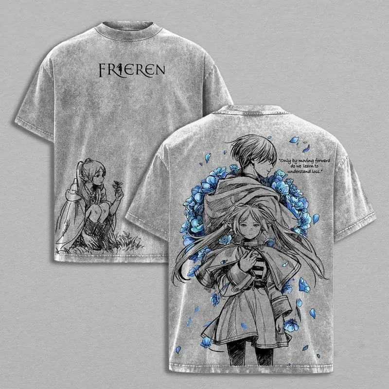 Men's Classic Oversized Cartoon Anime Graphic Short-Sleeve Cotton T-Shirt - Heavyweight Pre-Washed Soft Fabric, Ribbed Crew Neck, Casual Fit, Plus Size Retro Hoodie-Ready Sohochic Apparel
