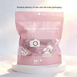 30pcs Compressed Towels Travel Set, Ideal for Sensitive Skin, Conveniently Packed in Compression Bags, Perfect for Daily Use & On-The-Go