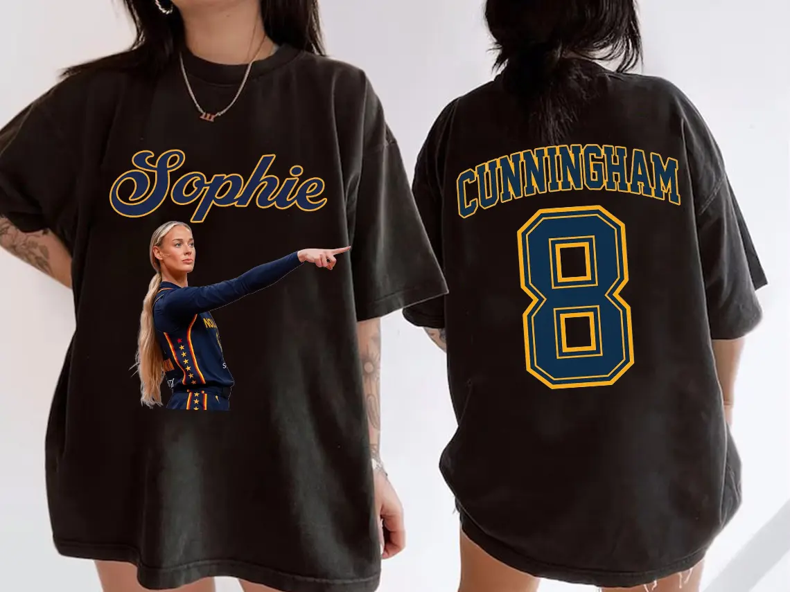 Shirt Spicy Sophie Cunningham 8 Fan Tee, Basketball Apparel, Retro Athlete Graphic Shirt, Sports Fan Gift for Her