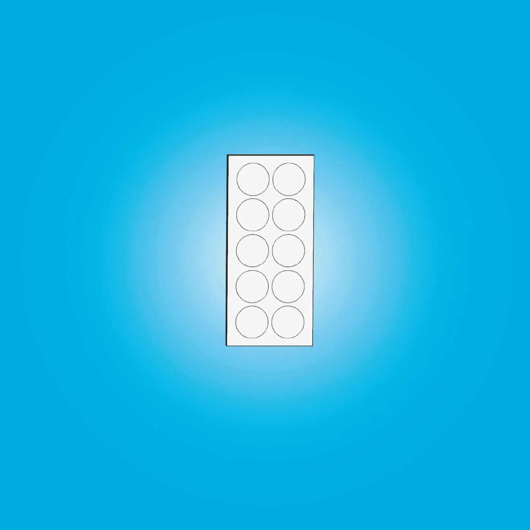 [10 - Pack] Plain Circles - Sublimation Earring Blanks - Studs