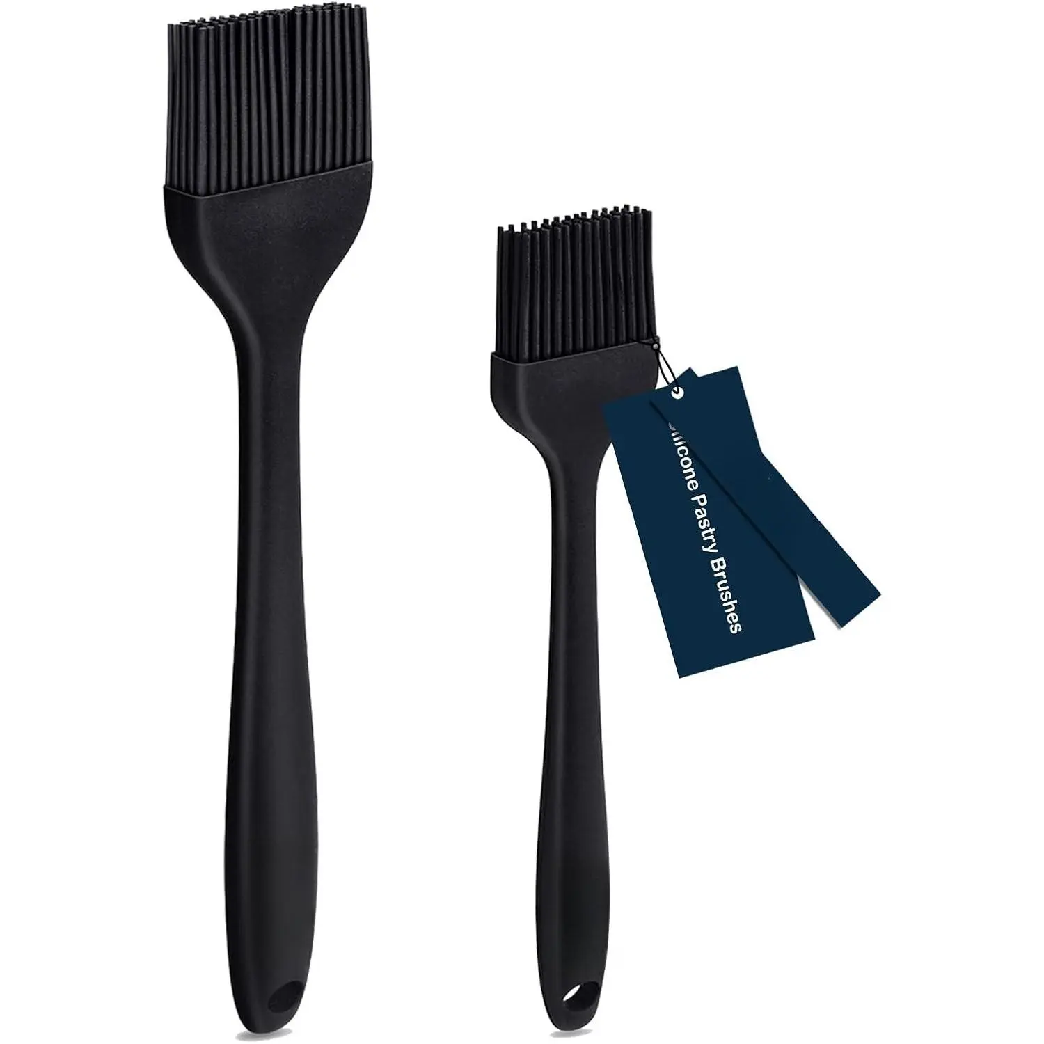 Basting Brushes  Heat Resistant Pastry Brushes Spread Oil Butter Sauce Marinades for BBQ Grill Barbecue Baking Kitchen Cooking  Dishwasher Safe (Black 2)