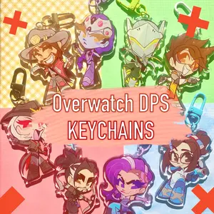 Overwatch DPS Keychain - OW2 Acrylic Charms, Cute, Durable, And Perfect For Bags, Keys, Or Gifts. Great For Daily Use Or As Thoughtful Little Gifts For Your Friends And Yourself.