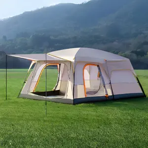 4-6 Person Camping Tent, Waterproof Easy Setup Tents For Camping With Sun Protection & Mosquito Net, Tent Lightweight And Spacious For Outdoor Camping, Hiking & Beach Trips