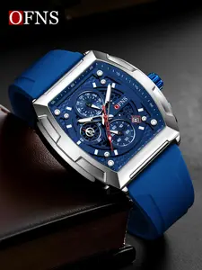 Men's Business Quartz Watch, Multi-Function Date Display, Luminous & Waterproof Design, Large Analog Dial, Casual Style Timepiece