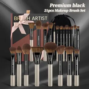 Makeup Brush Set with Storage Bag, 21pcs/set Professional Makeup Brush with Soft Bristles, Makeup Tools for Women & Girls