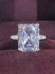 Women's Artificial Zircon Ring, Copper Chain, Casual Style, All Seasons Jewelry Gift, Wedding Engagement Anniversary Party Accessory