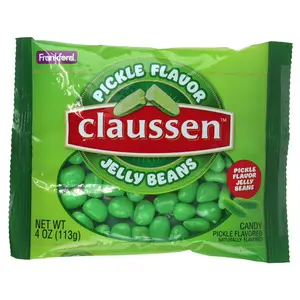Claussen Pickle-Flavored Jelly Beans – 4oz Bag | Unique Pickle Candy Snack