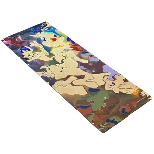The Cosmos Lives Within You Yoga Mat- Colorful Abstract Design, Soft and Flexible Material, Ideal for Yoga Practice