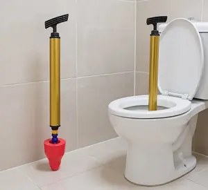 Powerful Multifunctional High Pressure Air Plunger Unclogging Tool Sink & Bathtub Dredge Clog Remover with Rubber Head Lightweight Stainless Steel 180-Degree Swiveling Plug Home Kitchen Plumbing Solution Gifts for Mom