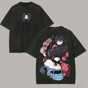 Hunter X Hunter Washed T-shirt New Model personality Clothes Year round clothing Oversized Unisex Streetwear Trendy high quality