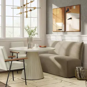 Replacement Slipcover Only for 57" Jean Dining Banquette in Performance Textured Weave Wheat - Threshold