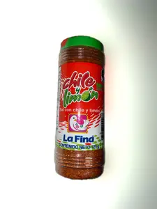 La Fina Chile y Limon La Fina 125g | Chili Lime Seasoning Salt La Fina Mexican Chile & Lemon Powder | Spicy Snack Topping