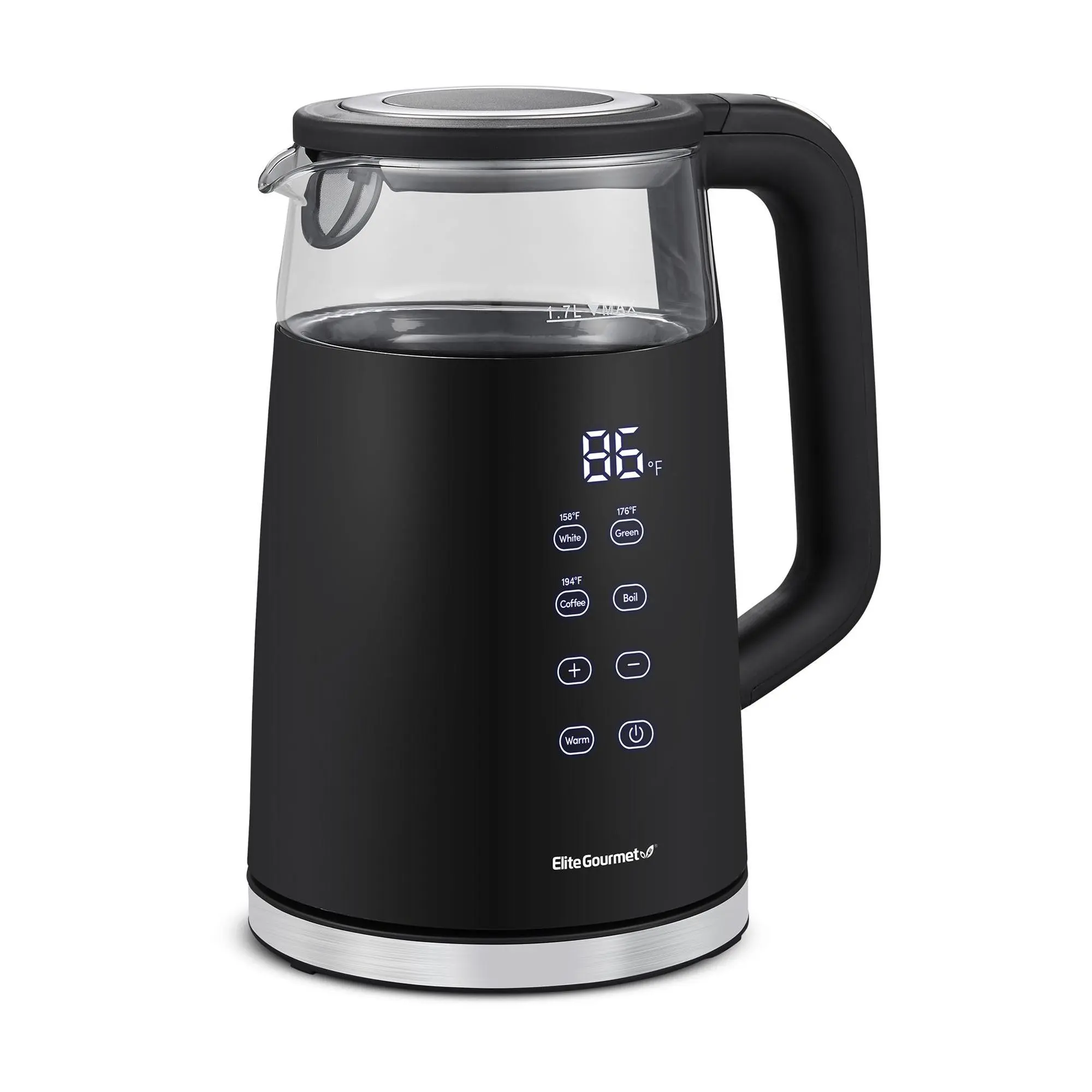 Elite Gourmet 1.7L Double Wall Cool Touch Elect ric Tea Kettle Elite Gourmet 1.7L Double Wall Cool Touch Elect ric Tea Kettle