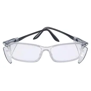 Bolle B809L Safety Glasses with Side Shields and Clear Blue-Blocker Lens