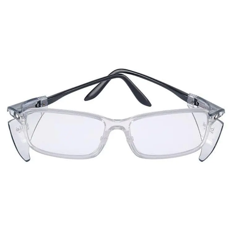 Bolle B809L Safety Glasses with Side Shields and Clear Blue-Blocker Lens