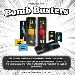 [Pre-order] Bomb Busters Bundle | Acrylic Game Tokens