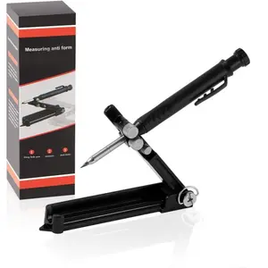 Multi-function Scribing Tool- Construction Pencil- Aluminum Alloy Scribe Tool with Deep Hole Pencil,DIY Woodworking Scribe Gauge Scriber Line Maker Measuring Tool,Hand Tools,Gifts For Men(5.5Inch BLACK)