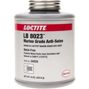 Loctite 16 oz Brush Top Anti-Seize Anti-Seize Lubricant Calcium Sulfonate, 2,400°F 275026